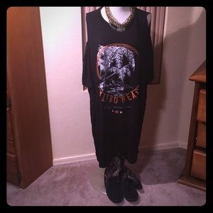 BooHoo Plus Malibu Tee Shirt Dress